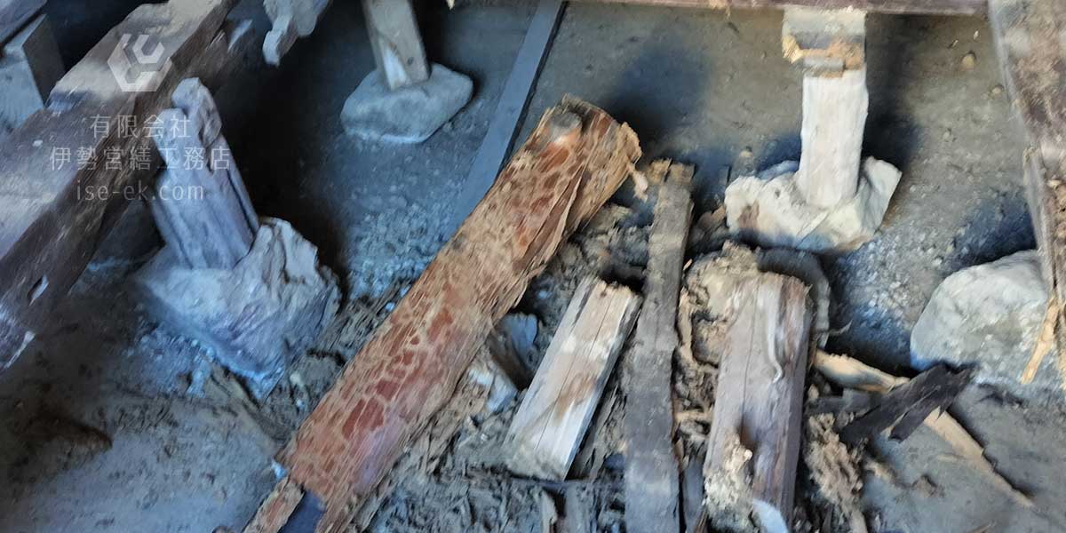 床修理完了後の様子