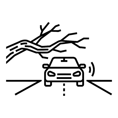 木の伐採のアイコン