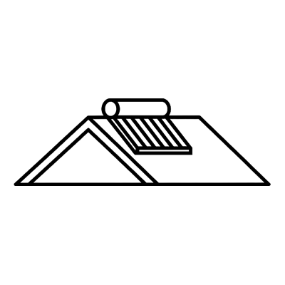 太陽熱温水器のアイコン