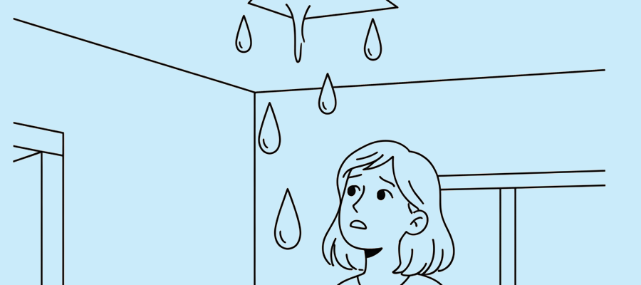 雨漏り被害の画像